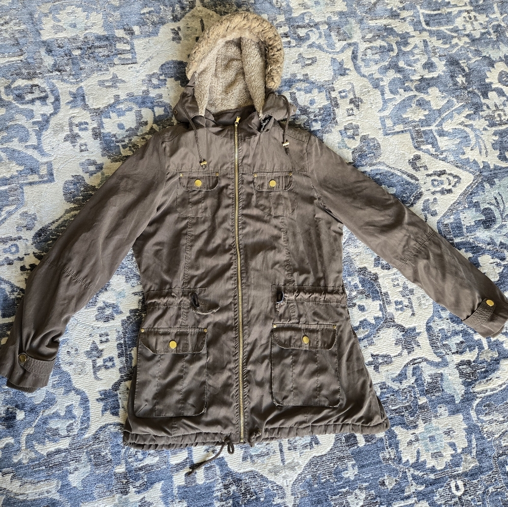 Stylish Brown Hooded Jacket
